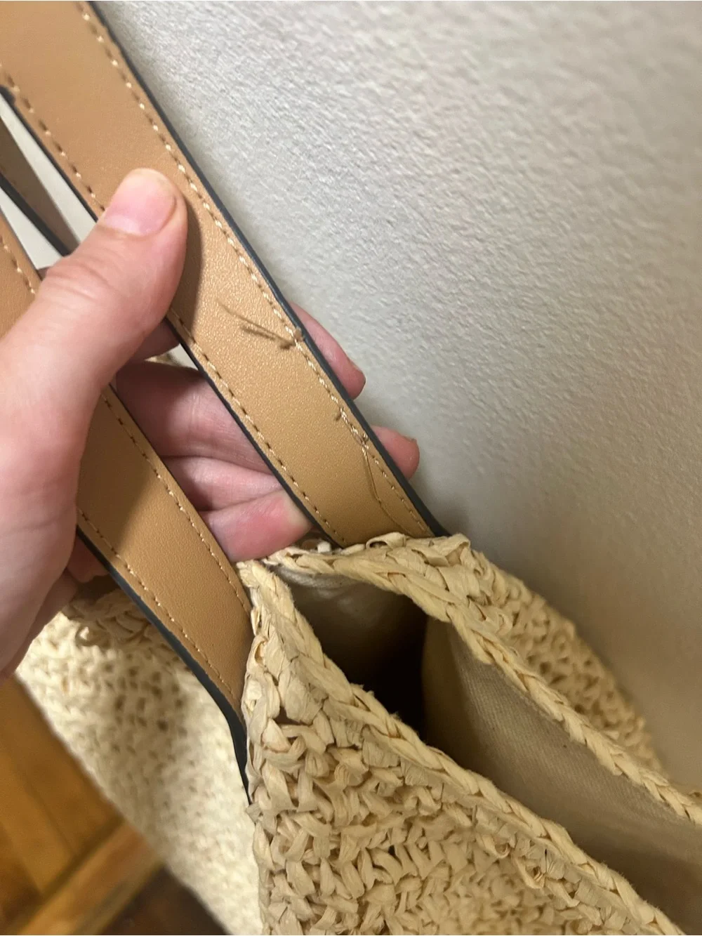 Banana Republic raffia tote bag
